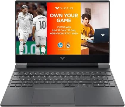 Ноутбук HP Victus 15-FA2104TX Gaming Laptop, 15.6" FHD IPS 144Hz Display, Intel Core i7-13620H, 16GB RAM, 512GB SSD, GeForce RTX 4050 6GB GPU, English Keyboard, Windows 11 Home, Black | C25VQPA