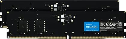 ОЗУ для ПК Crucial UDIMM Desktop Memory, 16GB (2x 8GB) Capacity, DDR5-5600 Memory Speed, CL46 CAS Latency, 1.1 Voltage, Black | CT2K8G56C46U5