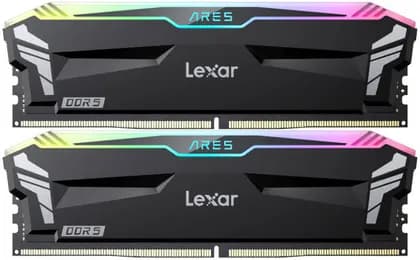 ОЗУ для ПК Lexar Ares RGB DDR5 Desktop Memory, 32GB (2x 16GB) Capacity, 6400 MHz Memory Speed, CL32 CAS Latency, 1.4 Voltage, 288-Pin, Support Intel XMP 3.0 & AMD EXPO | LD5EU016G-R6400GDLA
