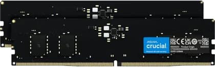 ОЗУ для ПК Crucial DDR5 UDIMM Desktop Memory, 64GB (2x 32 GB) Capacity, 5600 MHz Memory Speed, CL46 CAS Latency, 1.1 Voltage, Unbuffered, Non-ECC | CT2K32G56C46U5