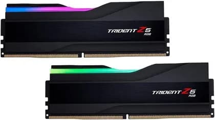 ОЗУ для ПК G.Skill Trident Z5 RGB Series 64GB (2 x 32GB) DDR5 Dual Channel Desktop Memory Kit, 6000 MHz Memory Speed, CL36 CAS Latency, 1.35 V, Intel XMP 3.0, 288-Pin, Matte Black | F5-6000J3636F32GX2-TZ5RK