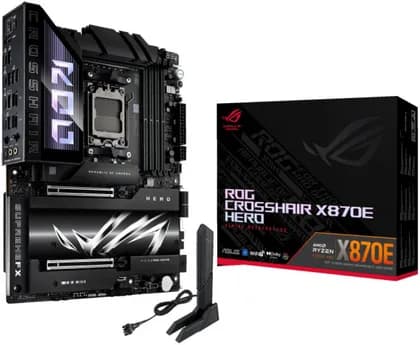 Материнская плата ASUS ROG CROSSHAIR X870E HERO, AMD AM5 Motherboard, DDR5 192GB Max Support EXPO, AI Intelligence, Wi-Fi 7, 2 x USB4 Ports, Overclocking Support | 90MB1IE0-M0EAY0