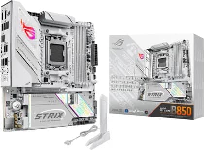 Материнская плата ASUS ROG STRIX B850-G GAMING WIFI AM5 Micro-ATX Motherboard, AMD B850 Chipset, 4x DIMM DDR5 Slots, 256GB Max Memory, 1x PCIe 5.0 x16 SafeSlot, 4x M.2 Slots | 90MB1M30-M0EAY0