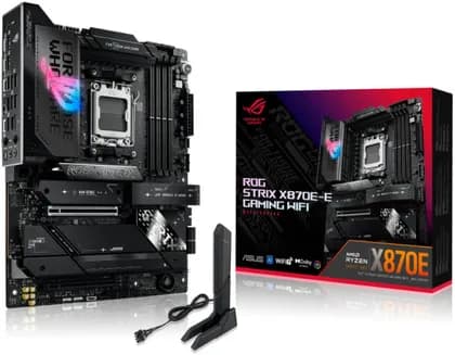 Материнская плата ASUS ROG STRIX X870E-E GAMING WIFI, DDR5 Motherboard For AMD AM5 Processors, Wi-Fi 7, AI Intelligence, Up To 256GB RAM EXPO, AI Overclocking, 2xUSB4 Ports, Gen 5 PCIe | 90MB1IB0-M0EAY0