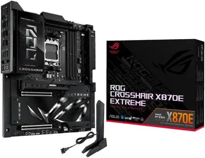 Материнская плата ASUS ROG Crosshair X870E Extreme AM5 E-ATX Motherboard, AMD X870E Chipset, 4x DDR5 DIMM Slots, 256GB Max Memory, x2 PCIe 5.0 x16 slots, 5 x M.2 Slots | 90MB1LB0-M0EAY0