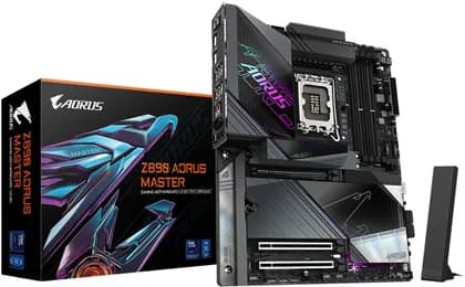 Материнская плата GIGABYTE Z890 Aorus Master LGA 1851 ATX Motherboard, Intel Z890 Express Chipset, 4x DDR5 DIMM Slot, Up to 256GB Max Memory, Wi-Fi 7 & BT 5.4, 1x PCIe 5.0 x16 Slot, 5x M.2 Slots | Z890-AORUS-MASTER