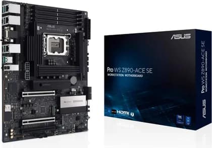 Материнская плата ASUS Pro WS Z890-ACE SE LGA 1851 ATX Motherboard, Intel Z890 Chipset, 4x DDR5 DIMM Slots, Up to 256GB Max Memory, 2x PCIe 5.0 X16 Slots, 4x M.2 Slots | 90MB1JC0-M0EAY0