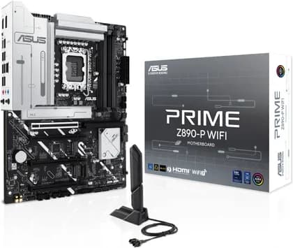 Материнская плата ASUS Prime Z890-P Wi-Fi LGA 1851 ATX Motherboard, Intel Z890 Chipset, 4x DDR5 DIMM Slots, Up to 192GB Max Memory, Wi-Fi 7 & BT 5.4, 1x PCIe 5.0 x16 Slots, 4x M.2 Sdlots | 90MB1I70-M0EAY0