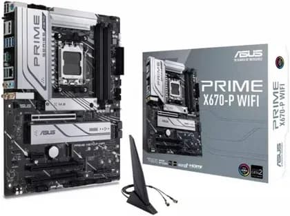 Материнская плата Asus Prime X670-P Wifi ATX DDR5 Motherboard, AMD Socket AM5, X670 Chipset, 4x DIMM Max 128GB Memory, Realtek 2.5Gb Ethernet, Wi-Fi 6, Bluetooth v5.2, PCIe 4.0 x16 Slot, M.2 | 90MB1BV0-M0EAY0