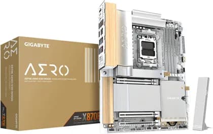 Материнская плата GIGABYTE X870E AERO X3D WOOD ATX AM5 Motherboard, AMD X870E Chipset, 4x DDR5 DIMM Slots, 256GB Max Memory, 2x PCIe 5.0 x16, 4x M.2 Slots | X870E-AERO-X-WOOD