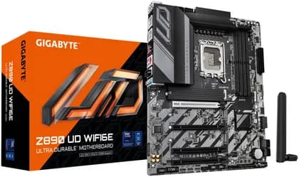 Материнская плата GIGABYTE Z890 UD WIFI6E, LGA 1851 ATX Motherboard, Intel Z890 Express Chipset, For Intel Core Ultra Processors (Series 2), DDR5, Up To 256GB RAM, 1x PCIe 5.0 x16 Slot, 4x M.2 Slots | Z890-UD-WIFI6E