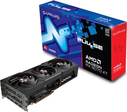 Видеокарта Sapphire PULSE AMD Radeon RX 9070 XT Graphics Card, 16GB GDDR6 256-Bit Memory, 2970 MHz Boost Clock, 4096 Stream Processors, 20 Gbps Memory Clock, PCI-Express 5.0 x16 | 11348-03-20G