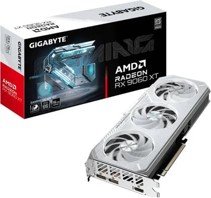 Видеокарта GIGABYTE Radeon RX 9060 XT Gaming OC ICE Graphics Card, 16GB GDDR6 128-Bit Memory, 3320 MHz Boost Clock, 2048 Stream Processors, 20 Gbps Memory Speed | GV-R906XGAMINGOCICE-16GD
