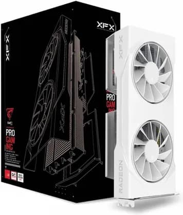Видеокарта XFX Swift AMD Radeon RX 9060 XT OC Gaming Edition Graphics, 8GB GDDR6 128-Bit Memory, 3320 MHz Boost Speeds, 2048 Stream Processors, 20 Gbps Memory Clock, White | RX-96TSW8GWQ