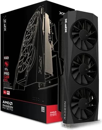 Видеокарта XFX Quicksilver AMD Radeon RX 9070 OC Gaming Edition Graphics Card, 16GB GDDR6 256-Bit Memory, 2700 MHz Boost Clock, 4096 Stream Processors, 20 Gbps Memory Speed, PCI Express 5.0 | RX-97QICKBB9
