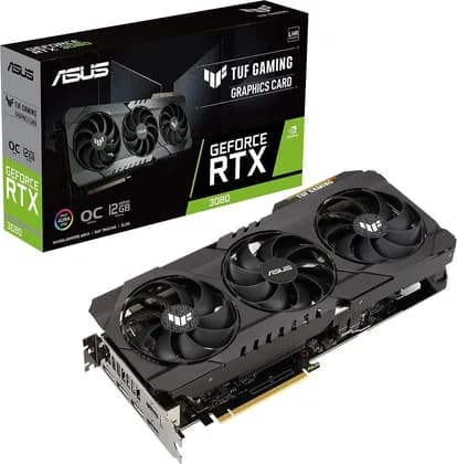 Видеокарта Asus Tuf GeForce RTX 3080 O12G LHR Graphics Card, 8960 Cuda Cores, 12GB GDDR6X 384 Bit Memory, GPU Tweak II, PCI Express 4.0, 1815 MHz Boost Clock, 19 Gbps, HDMI, DP | 90YV0FB8-M0NM00