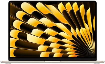 Apple MacBook Air Laptop, 15.3" Liquid Retina Display, M5 Chip, 10-Core CPU, 10-Core GPU, 16 Core Neural Engine, 16GB RAM, 1TB SSD, MacOS, English Keyboard, Starlight | MDVE4
