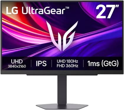 Монитор LG UltraGear G8 Gaming Monitor, 27" IPS Display, 4K UHD Resolution, 180Hz Refresh Rate, 1ms (GtG @ Faster) Response Time, NVIDIA G-Sync & AMD FreeSync Premium Pro, Black | 27G810A-B