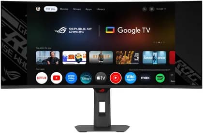 Монитор ASUS XG34WCDMTG ROG Strix OLED Curved Gaming Monitor, 34" QD-OLED Display, QHD Resolution, 240Hz Refresh Rate, 0.03ms (GTG) Response Time, FreeSync Premium Pro & G-SYNC, Black | 90LM0B10-B02171