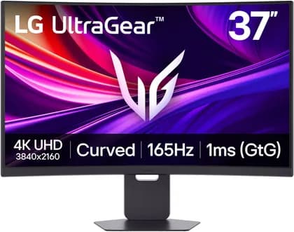 Монитор LG 37G800A UltraGear Curved Gaming Monitor, 37" VA Display, 4K UHD Resolution, 165Hz Refresh Rate, 1ms (GtG) Response Time, AMD FreeSync Premium Pro, USB-C 65W Power Delivery, Black | 37G800A-B
