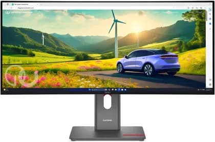 Монитор Lenovo ThinkVision P34WD-40 Monitor, 34" IPS WLED Display, WQHD Resolution, 120Hz Refresh Rate, 4ms (Extreme Mode) Response Time, 4-Sided Ultra Thin Bezel, Eclipse Black | 64ADGAT1UK