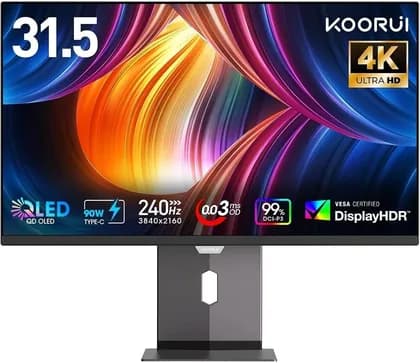 Монитор KOORUI S3241XO Monitor, 32" QD-OLED Display, 4K UHD Resolution, 240Hz Refresh Rate, 0.03ms (GtG) Response Time, AMD FreeSync Premium Technology, Black | S3241XO