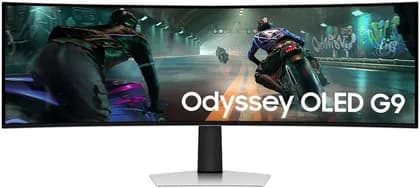 Монитор SAMSUNG Odyssey G91SD G9 Gaming Curved Monitor, 49" OLED Display, DQHD Resolution, 144Hz Refresh Rate, 0.03ms Response Time, AMD FreeSync Premium Pro, White | LS49DG912SMXUE