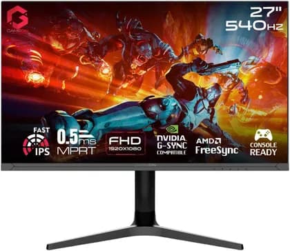 Монитор GAMEON GOTX27FHD540IPS Titan Pro X Series Monitor, 27" FHD Display, IPS Panel Type, 540Hz Refresh Rate, 0.5ms Response Time, Support PS5, Dual HDMI 2.1 & DP 1.4 Ports, Black | GOTX27FHD540IPS