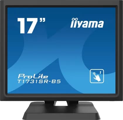 Монитор iiyama ProLite T1731SR-B5 Monitor, 17" TN LED Display, 1280 x 1024 Resolution. 5ms (BtB) Response Time, 16.7m Color Support, Serial Resistive Touch technology, 1 Touch Point, Black | T1731SR-B5