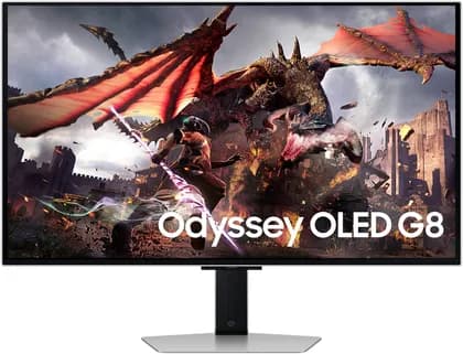 Монитор SAMSUNG Odyssey G8 32" 4K UHD OLED, 240Hz, Gaming Monitor, 0.03ms Response, AMD FreeSync, HDR10+ 1B Colors, Built-in 10W Speakers & Smart Features, Silver | LS32DG802SMXUE/LS32DG802SNXZA