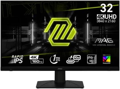Монитор MSI MAG 322UPF Gaming Monitor, 32" 4K UHD Rapid IPS Display, 160Hz Refresh Rate, 1ms (GtG) Response Time, AMD FreeSync Premium Technology, VESA DisplayHDR 400 Support, Black | MAG-322UPF