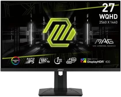 Монитор MSI MAG 274QRF QD E2 Gaming Monitor, 27" WQHD Rapid IPS Display, 180Hz Refresh Rate, 1ms (GtG) Response Time, Adaptive Sync Technology, 1.07B Display Color, Black | MAG-274QRF-QD-E2