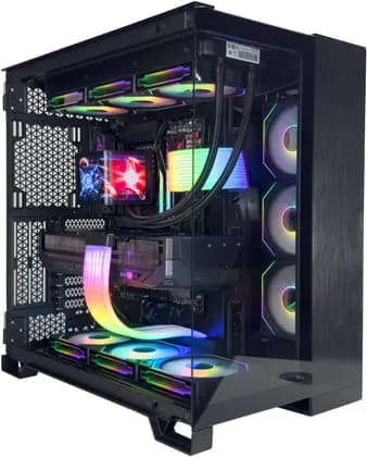ПК WarpDrive Gaming PC - AMD Ryzen 9 9900X3D 12 Cores 24 Threads, NVIDIA RTX 5090 32GB, 64GB DDR5 RAM 6000MHz, 2TB SSD Gen 5, 1200W Gold PSU, 360mm Liquid Cooler, Wi-Fi + BT, Win11 Pro