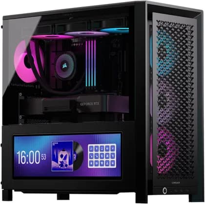 ПК CorsairX Gaming PC -AMD Ryzen 9 9900X3D 12 Cores 24 Threads, NVIDIA RTX 5080 16GB, 32GB DDR5 RAM 6000MHz, 2TB SSD Gen5, 1000W Gold PSU, 360mm Liquid Cooler, Wi-Fi +BT