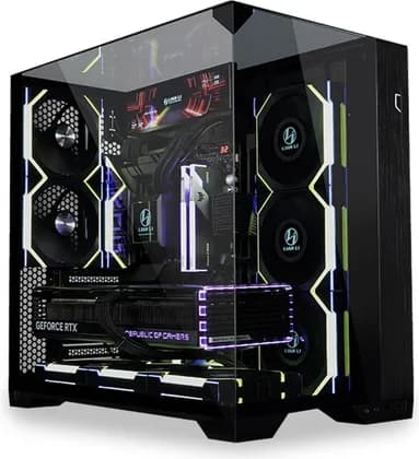 ПК Vision Reaper Gaming PC - AMD Ryzen 9 9950X3D 16 Cores 32 Threads, NVIDIA RTX 5090 32GB, 64GB DDR5 RAM 6000MHz, 1TB SSD Gen5, 1200W PSU, 360mm Liquid CPU Cooler, Wi-Fi + BT