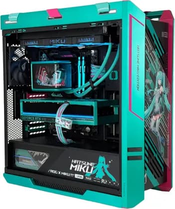 ПК Hatsune Miku Edition Gaming PC - Intel Core i9 14900KF (24C/32T), NVIDIA RTX 5080 16GB, 64GB DDR5 RAM 6000MHz, 2TB Gen 5 + 4TB Gen4 SSD, 1200W PSU, 360mm LC, Wi-Fi + BT