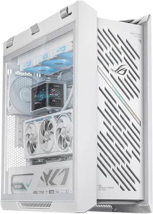 ПК Strix Helios II Gaming PC - AMD Ryzen 9 9950X3D (16C/32T), NVIDIA RTX 5090 32GB, 32GB DDR5 RAM 6000MHz, 2TB SSD Gen 5, 1000W Platinum PSU, 360mm Liquid Cooler Display, Wi-Fi + BT, Win11 Pro