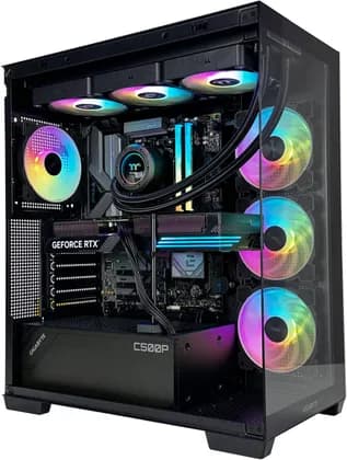 ПК RageEngine Gaming PC - AMD Ryzen 9 7950X 16 Cores 32 Threads, NVIDIA RTX 5090 32GB, 32GB DDR5 RAM 6000MHz, 2TB SSD Gen 4, 1000W Gold PSU, 360mm Liquid Cooler, Wi-Fi + BT