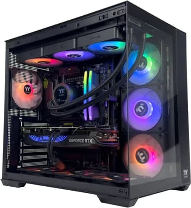 ПК HyperStrike Gaming PC - AMD Ryzen 9 7950X 16 Cores 32 Threads, NVIDIA RTX 5080 16GB, 32GB DDR5 RAM 6000MHz, 1TB SSD Gen 4, 850W 80 PLUS PSU, 360mm Liquid Cooler, Wi-Fi + BT