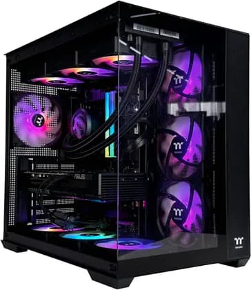 ПК EntryX Gaming PC - AMD Ryzen 7 9700X 8 Cores 16 Threads, NVIDIA RTX 5070 12GB, 32GB DDR5 RAM 6000MHz, 1TB SSD Gen 4, 750W 80 PLUS PSU, 360mm Liquid Cooler, Wi-Fi + BT