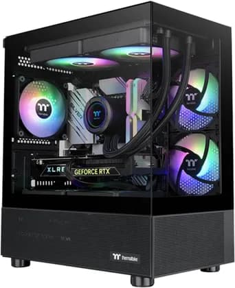 ПК MetaMid Gaming PC - AMD Ryzen 7 9700X 8 Cores 16 Threads, NVIDIA RTX 5060 Ti 8GB, 32GB DDR5 RAM 6000MHz, 1TB SSD Gen 4, 750W 80 PLUS PSU, 240mm Liquid Cooler, Wi-Fi + BT
