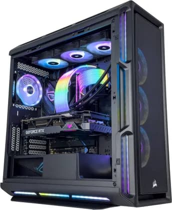 ПК Titan X Gaming PC - AMD Ryzen 9 9900X3D 12 Cores 24 Threads, NVIDIA RTX 5090 32GB, 32GB DDR5 RAM 6000MHz, 2TB SSD Gen 5, 1000W 80 PLUS Gold PSU, 360mm Liquid Cooler, Wi-Fi + BT, Win11 pro