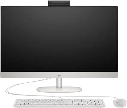 Моноблок HP All-in-One 27-cr0156nh Desktop Computer, 27" FHD IPS Display, Intel Core i7-1355U, 8GB RAM, 512GB SSD, Intel Iris Xe Graphics, USB White Wired Keyboard & Mouse, No OS, Shell White | A9VA3EA