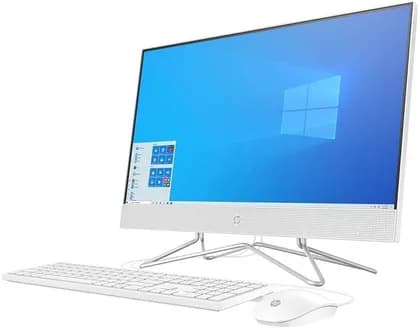 Моноблок HP 24-DF0170 23.8" Multi-Touch All-in-One Desktop Computer, FHD 1920x1080, 10th Gen Intel Core i5-1035G1, 12GB RAM, 512GB SSD, DVD Burner, Intel UHD, Windows 10, Wired KB + Mouse, White | 9ED64AAABA