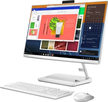 Моноблок Lenovo IdeaCentre AIO 3 24ITL6 23.8" FHD Non Touch PC, 11th Gen Intel Core i7-1165G7 2.8Ghz, 8GB DDR4 RAM, 1TB HDD, Intel Iris Xe, Wireless Keyboard + Mouse, No OS, White | F0G0011CAX