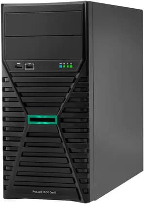 HPE ProLiant ML30 Gen11 Server, Intel Xeon E-2414, 32GB RAM, 2TB HDD, Ethernet 1-Gb Adapter with 4 Ports, Intel VROC SATA Software RAID, 350 W Power Supply | P71385-425