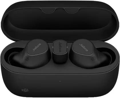 Наушники Jabra Evolve2 Buds USB-C MS Earbuds with USB-C Bluetooth Dongle, 6mm Drivers, Bluetooth 5.2, Supports AAC & SBC, Up to 33 H, For Microsoft Teams & Wireless Charging Pad, Black | 20797-999-889