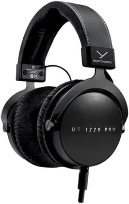 Наушники Beyerdynamic DT 1770 PRO MKII Headphone, 45mm TESLA.45 Driver Technology, 5-40,000Hz Frequency Response, 30 Ohms Impedance, 3-Pin XLR Plug, 6.35mm (1/4") Stereo Jack Plug, Black | 1000310