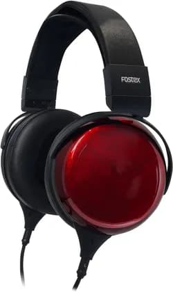 Наушники FOSTEX TH910 Premium Headphone, 50mm Neodymium Magnet Closed Dynamic Driver, 12.5 45,000Hz Frequency Response, 25 Ohm Impedance, 100dB/ mW Sensitivity, Black/Red | TH910