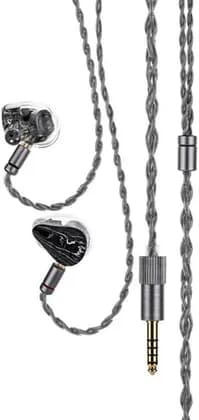 Наушники MoonDrop Dark Saber In-Ear Monitor Earphone, 2DD + 8BA Drivers Scientific Restoration, 2 x 0.78mm Earphone Cable, Full Frequency Phase Alignment, Enhanced Soundstage Performance, Black | Dark Saber